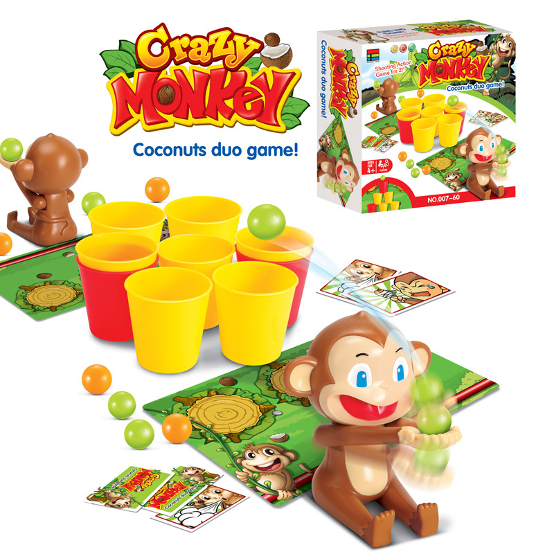 Party Games For 3 People - Çılgın maymun parti tahta oyunları oyuncaklar