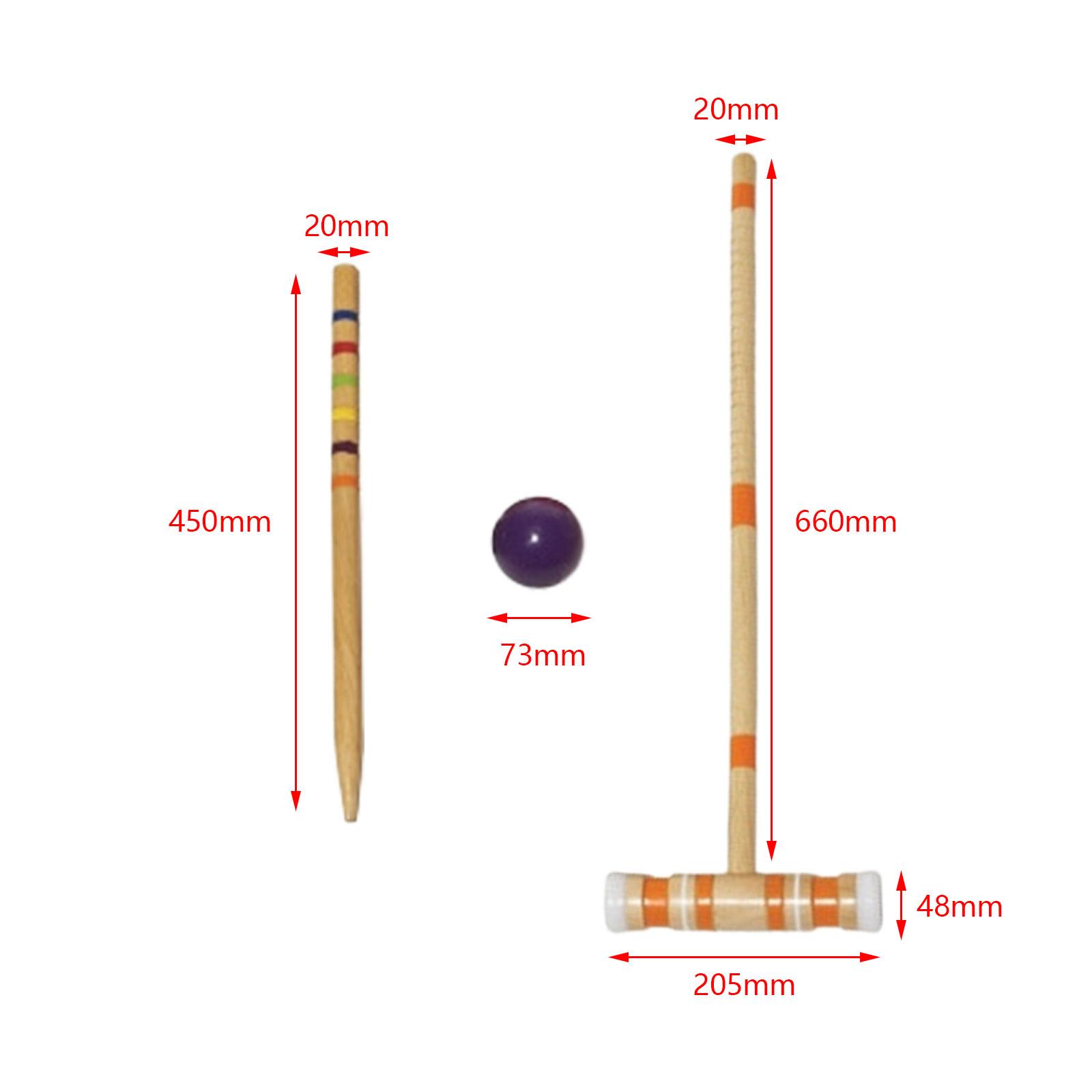 Croquet Set Lawn - Çim Krok Seti Spor Açık Hava