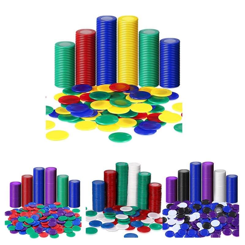 Party Games Bingo - 400 Pieces Plastic Poker Chips Game