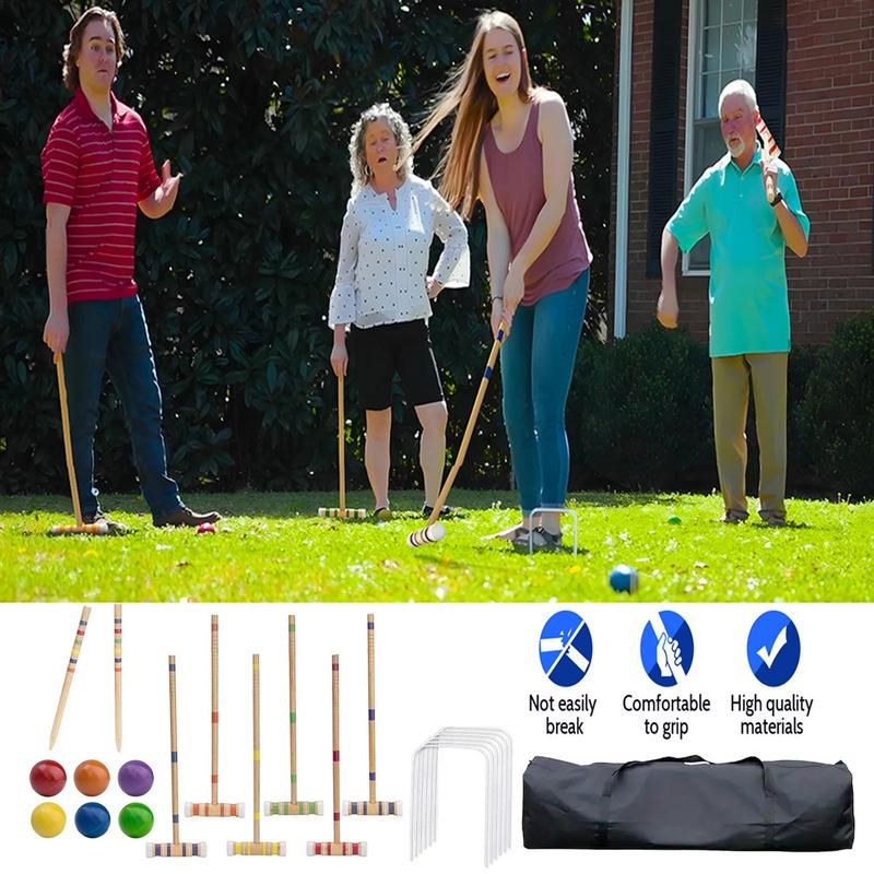 Croquet Set Lawn - Kroket Seti Komik Açık Çim Oyunları