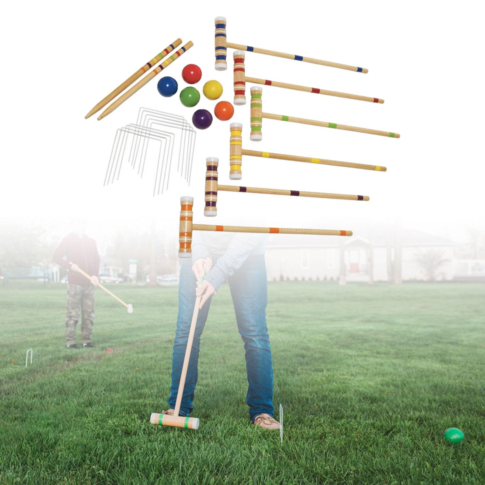 Croquet Set Lawn - Altı Kişilik Kroke Seti Çim Kroke