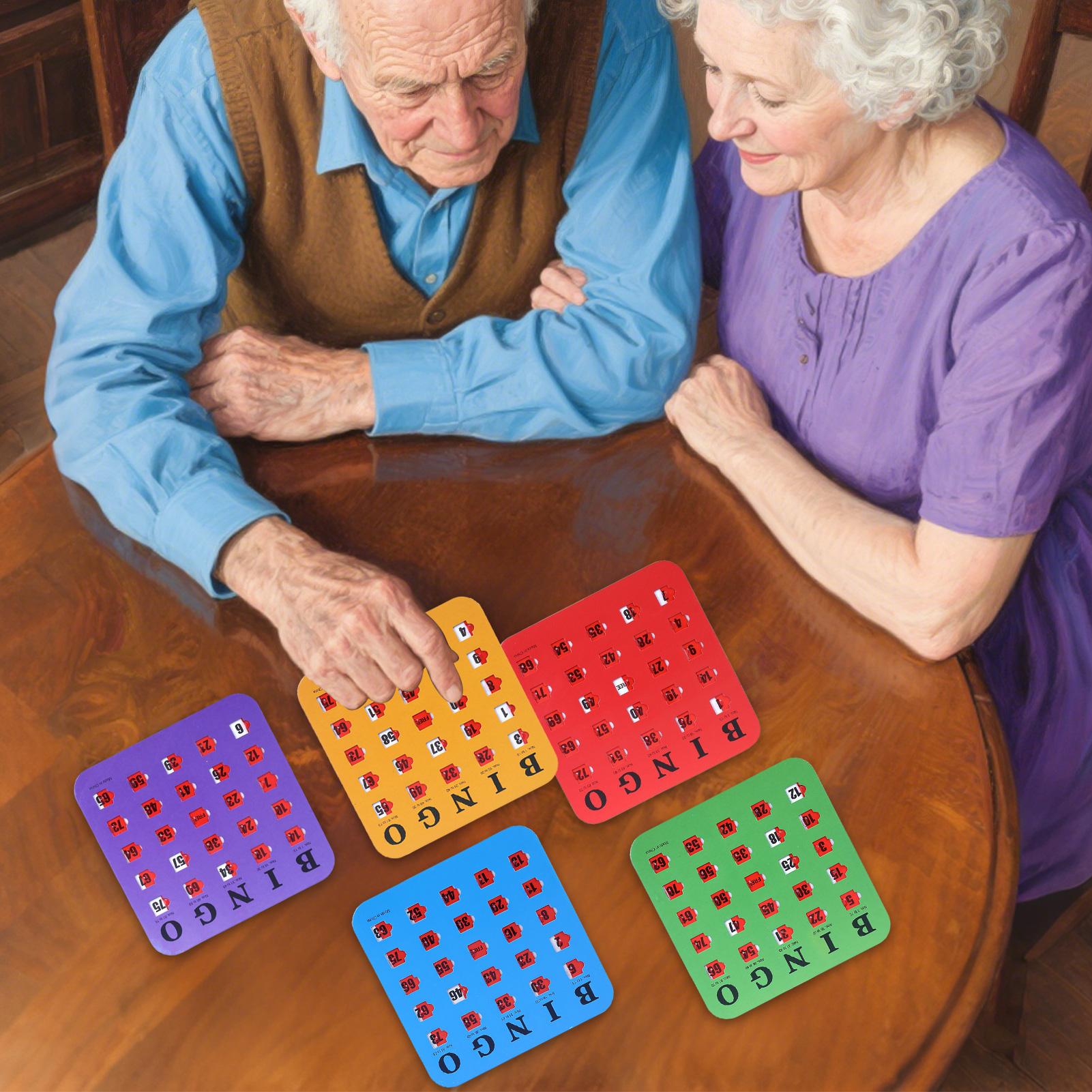 Party Games Large Groups - 5 Adet Büyük Baskılı Bingo Oyun