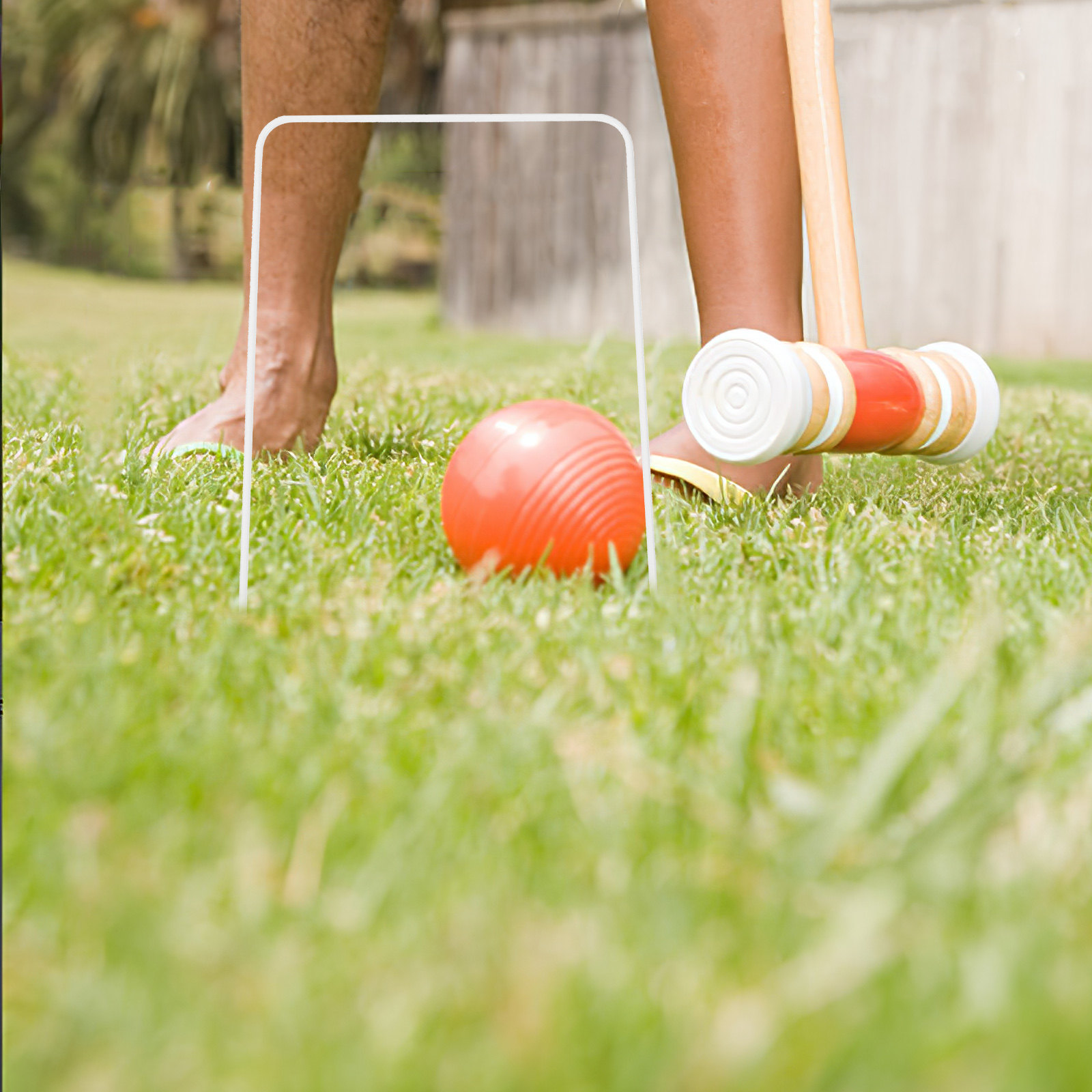 Croquet Set Lawn - 9 Parça Metal Kroket Çemberleri Demir