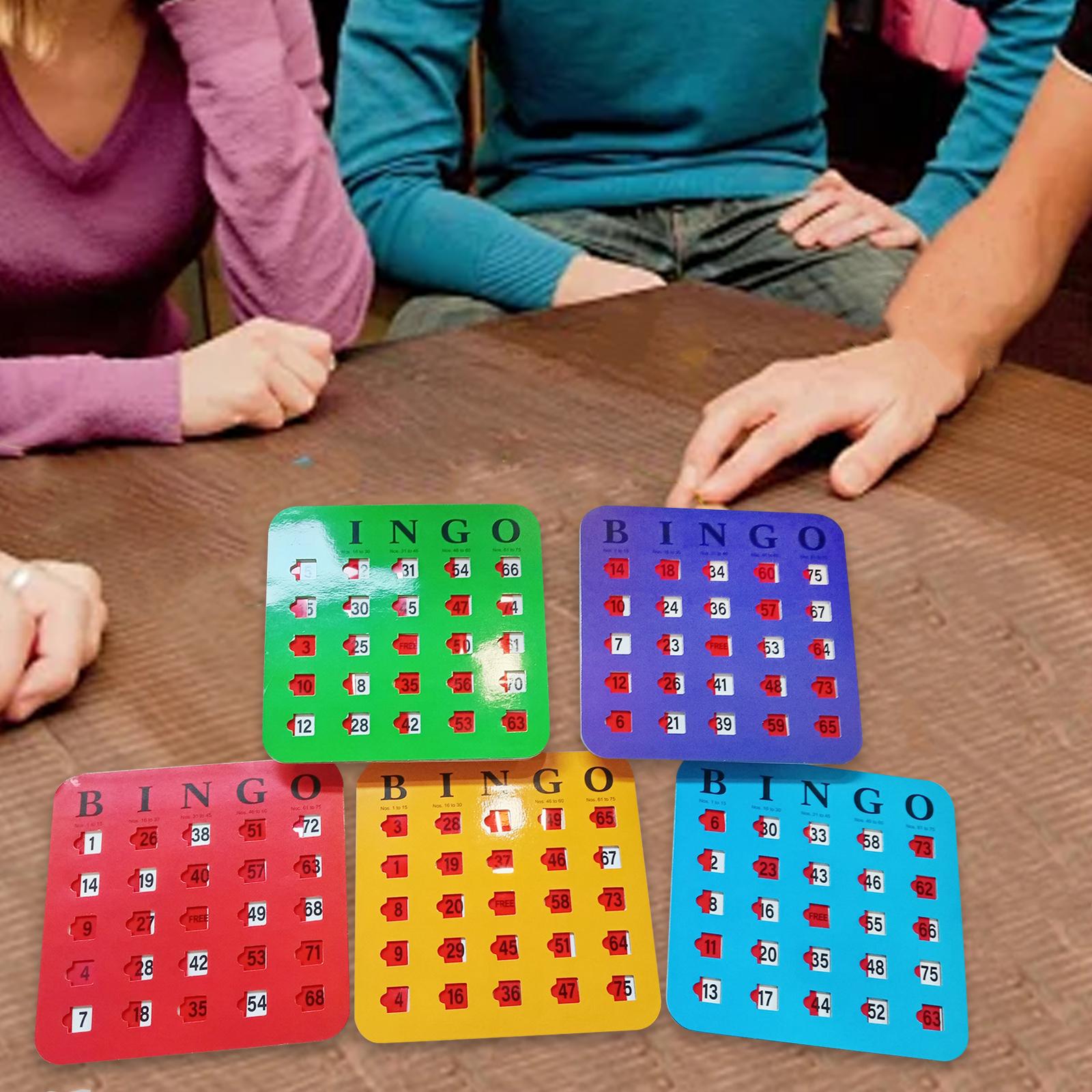 Party Games Large Groups - 5 Adet Büyük Baskılı Bingo Kartonu