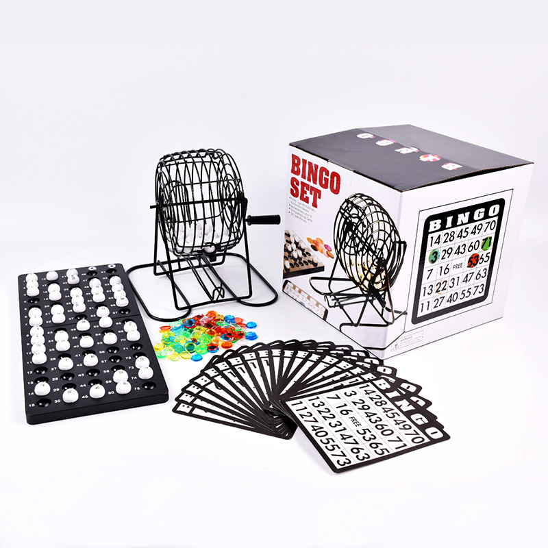 Party Games Large Groups - Bingo Piyango Makinesi Çelik Bingo Oyun