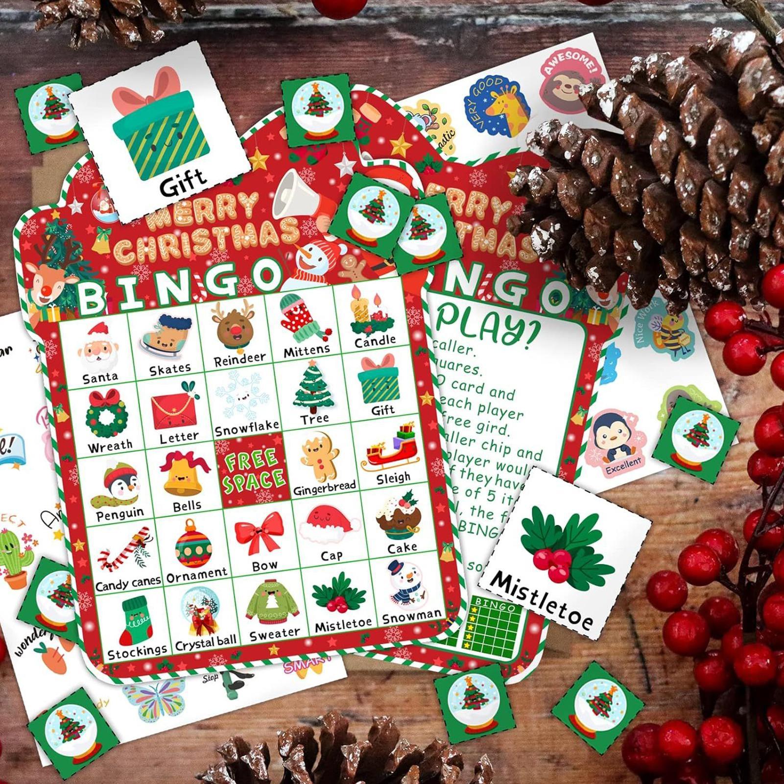 Noel Bingo Oyunu 24 Kart Seti, - Party Games Bingo incelemesi ve fiyatı