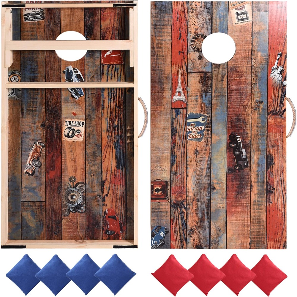 Masif Ahşap Vintage Tarzı Corn - Cornhole Board Set incelemesi ve fiyatı