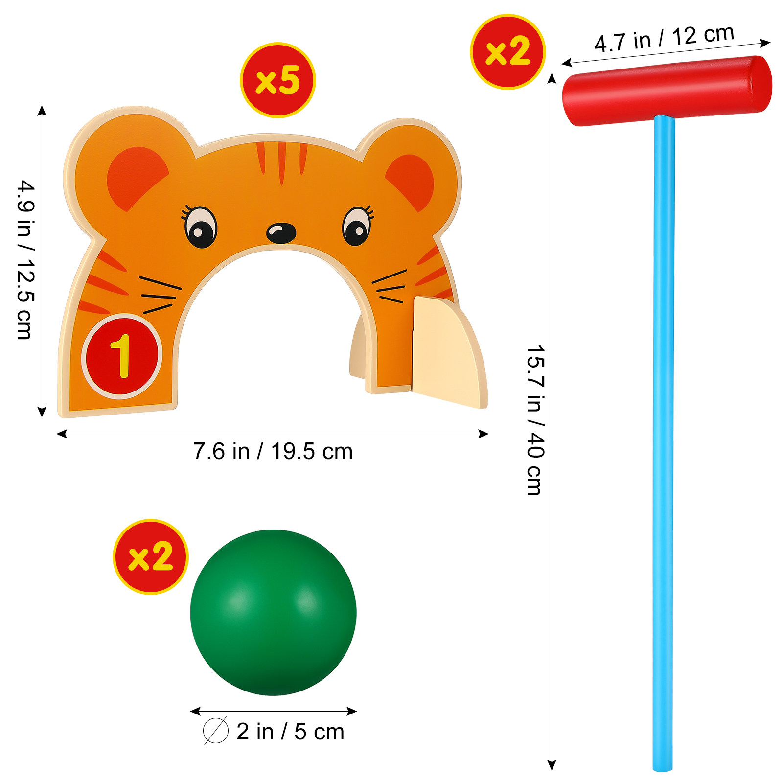 Hayvan Figürlü Kroket Oyun Set - Croquet Set Lawn incelemesi ve fiyatı