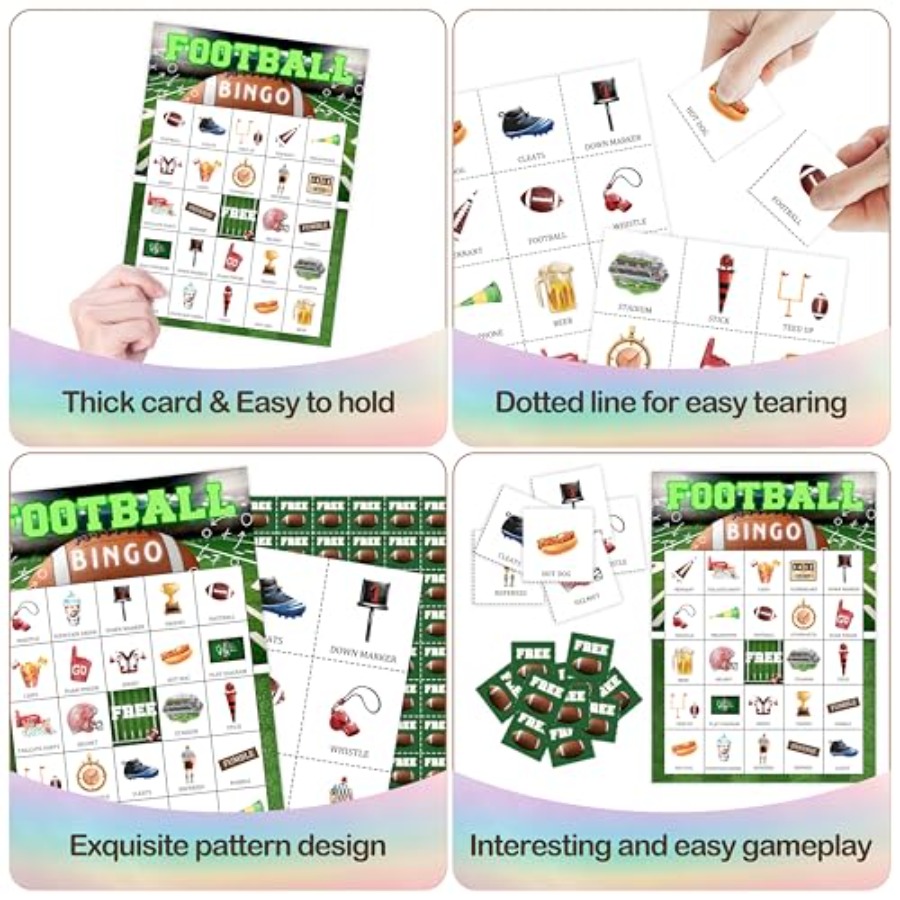 Futbol Partisi Bingo Oyun Kart - Party Games Large Groups incelemesi ve fiyatı